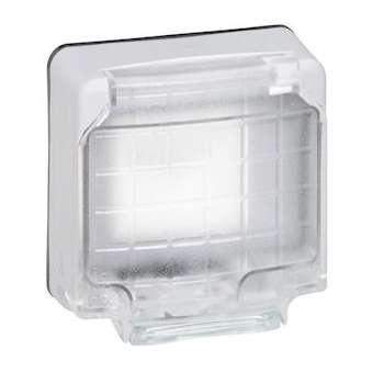 Adaptateur étanche Plexo IP66 composable pour mécanismes 2 modules Mosaic - gris|Legrand-LEG090490