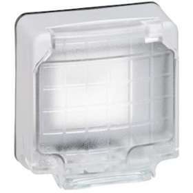 Adaptateur étanche Plexo IP66 composable pour mécanismes 2 modules Mosaic - gris|Legrand-LEG090490