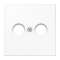 Enjoliveur pour prise TV-FM / LS 990 Blanc