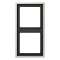 Cadre 2 postes / LS 990 Métal Inox