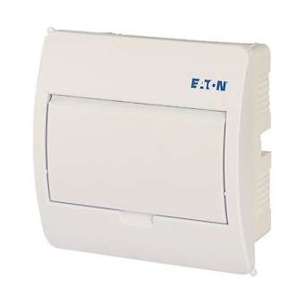 Coffret encastré IP40, 1 rangée, 8 mod, porte blanche|Eaton industries-EONBC-U-1-8-TW-ECO