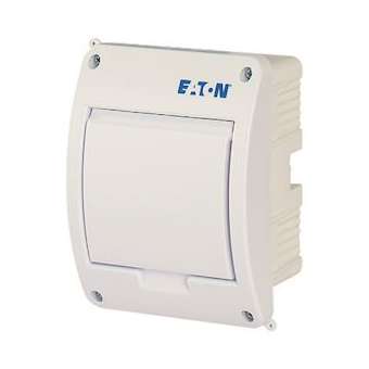 Coffret encastré IP40, 1 rangée, 5 mod, porte blanche|Eaton industries-EONBC-U-1-5-TW-ECO