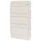 Coffret encastré IP40, 3 rangées,36 mod, porte blanche