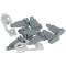 Kit plombage pour coffret Plexo³ - jeu de 2 cache-vis et 8 supports plastrons