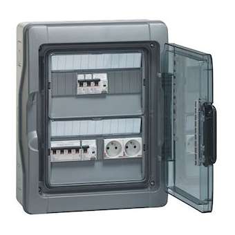 Coffret DTU IP65 IK09 1 départ 32A - arrivée sur bornier|Legrand-LEG401995