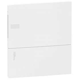 Pragma - mini coffret encastré - 1x8 mod. - portillon opaque blanc - born. Terre|Schneider Electric-SCHMIP21108