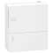 Pragma - mini coffret en saillie - 1x8 mod. - portillon opaq blanc - born. Terre