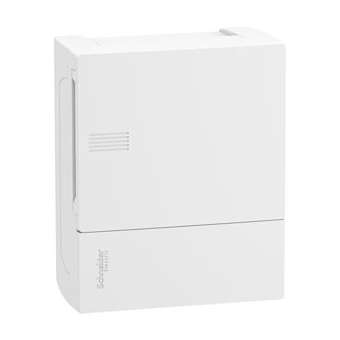 Pragma - mini coffret en saillie - 1x6 mod. - portillon opaq blanc - born. Terre|Schneider Electric-SCHMIP11106