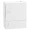 Pragma - mini coffret en saillie - 1x6 mod. - portillon opaq blanc - born. Terre