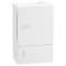Pragma - mini coffret en saillie - 1x4 mod. - portillon opaq blanc - born. Terre