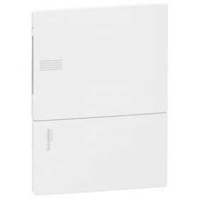 Pragma - mini coffret encastré - 1x6 mod. - portillon opaque blanc - born. Terre|Schneider Electric-SCHMIP21106