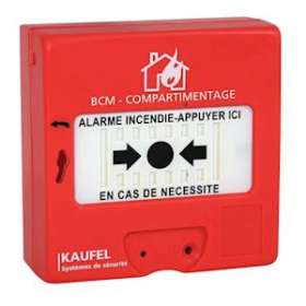 Alarme incendie - Déclencheur manuel à membrane déformable rouge|Kaufel-KAU534115