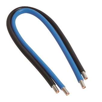 Jeu 2 conducteurs 25 mm² (bleu + noir) longueur 450 mm|Hager-HAGKC025