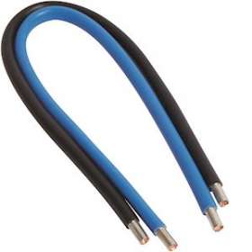 Jeu 2 conducteurs 25 mm² (bleu + noir) longueur 450 mm|Hager-HAGKC025