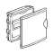 Coffret mini encastré - porte isolante blanc RAL9010 - 1 rang - 6+2 modules