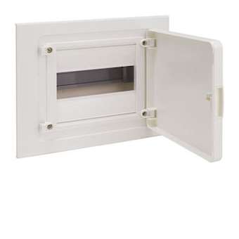 Coffret encastré 8 M porte opaque|Hager-HAGVF108PR