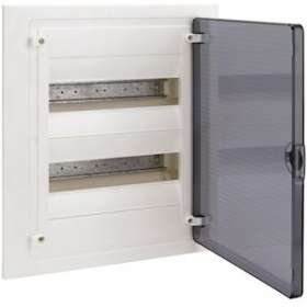 Coffret encastré 24 M porte transp.|Hager-HAGVF212TR