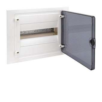 Coffret encastré 12 M porte transp.|Hager-HAGVF112TR