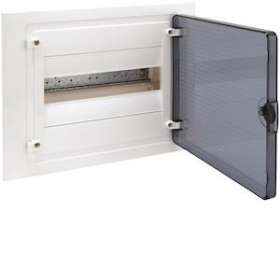 Coffret encastré 12 M porte transp.|Hager-HAGVF112TR