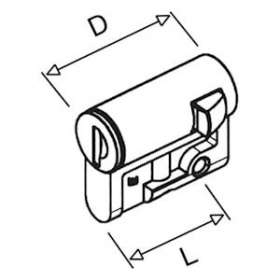 Aria-Polysafe-Serrure semi-cylindrique avec 2 clés 1242-E|ABB-ABB832031
