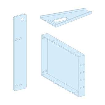 PrismaSeT G Active - Gousset de socle latéral - IP55 - H150mm - RAL7016|Schneider Electric-SCHLVS08392
