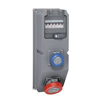 Coffret multiprise Hypra IP66/67-55 - 2 prises: prise 32A 3P+N+T + disjoncteur|Legrand-LEG059873