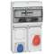 Coffret 2 prises P17 IP44 - 1 prise 2P+T 16A et 1 prise 3P+N+T 32A + disjoncteur|Legrand-LEG058921