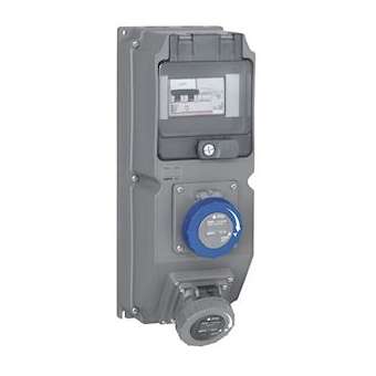 Coffret multiprise Hypra IP66/67-55 - 2 prises 200V~ à 250V~ + disjoncteur diff|Legrand-LEG059871