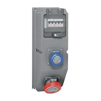 Coffret multiprise Hypra IP66/67-55 - 1 prise 32A 3P+T + 1 disjoncteur|Legrand-LEG059872