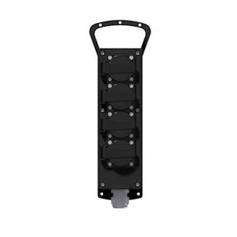 Coffret multiprises caoutchouc IP44 IK10 4 prises NF + cable + Fiche|Bals-BA153636