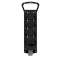 Coffret multiprises caoutchouc IP44 IK10 4 prises NF + cable + Fiche