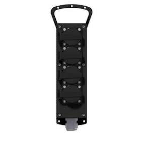 Coffret multiprises caoutchouc IP44 IK10 4 prises NF + cable + Fiche|Bals-BA153636