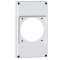 Plastron P17 220x125mm recevant 1 prise 63A pour composer un coffret P17