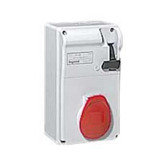 Coffret P17 IP44 avec interrupteur et prise 32A 3P+N+T - 380V~ à 415V~ 50Hz-60Hz|Legrand-LEG056614