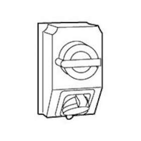 Coffret monoprise Hypra IP44 -1prise 3P+T 32A 380V~ à 415V~ 3P+T +1 interrupteur|Legrand-LEG059249