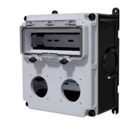 Coffret vide VARIABOX -M- 2 emplacements PC + fenêtre 10 modules|Bals-BA1610182