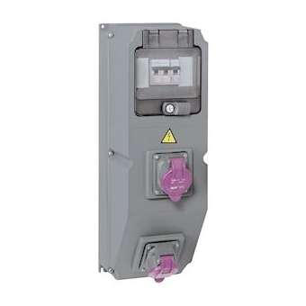 Coffret multiprise Hypra IP44 - 2prises 2P 20V~ à 25V~ +1 disj.+1 transformateur|Legrand-LEG059862