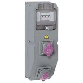 Coffret multiprise Hypra IP44 - 2prises 2P 20V~ à 25V~ +1 disj.+1 transformateur|Legrand-LEG059862