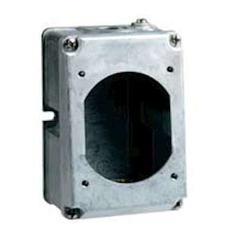 Boîtier réversible simple Hypra pour prise 32A 1 entrée ISO25 - métal|Legrand-LEG052939