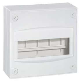 Coffret à équiper 9 modules - 180x190x83mm - avec bornier de terre|Legrand-LEG092716