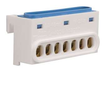 Bornier neutre,7 raccordements,IP2X|Hager-HAGGZ07N