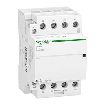 Acti9 iDT40 CT - contacteur tête de groupe - 40A 3P+N 4NF 230/240VAC 50HZ|Schneider Electric-SCHA9C22740
