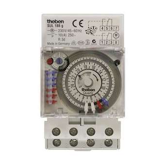 Interrupteur horaire mécanique avec réserve de marche 2 c s inv|Theben-THB1880033