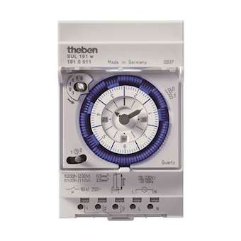 Interrupteur horaire mécanique 7j avec réserve de marche|Theben-THB1910151