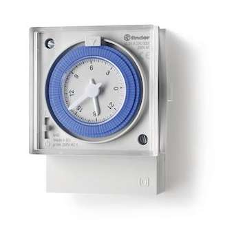 Horloge journalière mécanique 1 inverseur 16A 230V AC, avec réserve de marche|Finder-FID123182300000