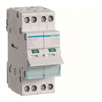 Interrupteur modulaire 4 pôles 25A|Hager-HAGSBN425