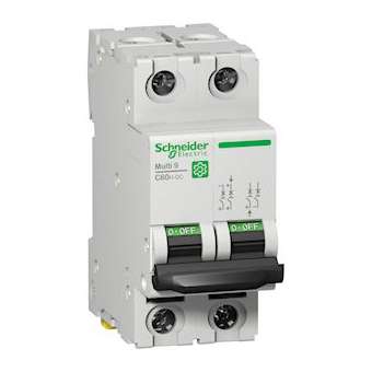 Multi9 C60H-DC - disjoncteur - 2P - 4A C 500V-DC|Schneider Electric-SCHM9U21204