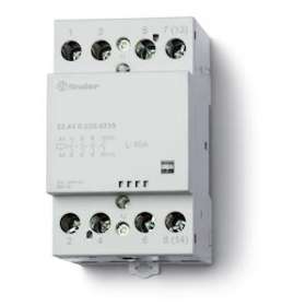 Contacteur modulaire 3NO+1NC 40A 24V AC/DC, AgSnO2, indicat méca,contact miroir|Finder-FID224400244717