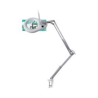 Lampe Loupe led debouble bras sur pince ZOOM Unilux blanc eu|Kos Lighting-LEU400108073