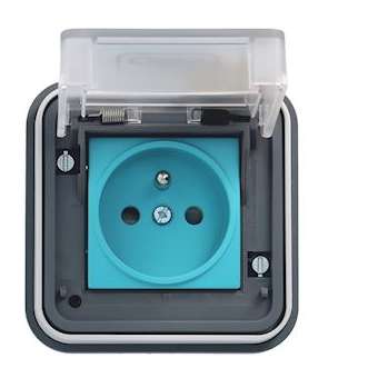 Witty IP55 3KW 2P+T M2+ encastrée pour 1 véhicule électrique|Hager-HAGXEV081